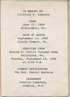LaBarre, Clifford E